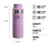 Kubek termiczny Stanley 350 ml TRIGGER ACTION TRAVEL MUG fioletowy Lilac Gloss